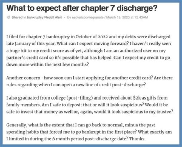Can creditors come after you after Chapter 7 discharge?