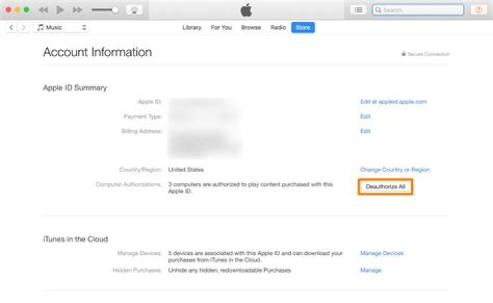 Can I deauthorize a computer from my Iphone?