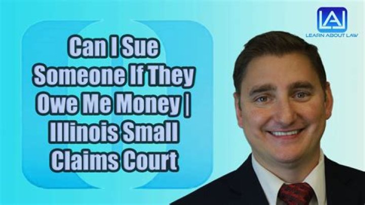 Can I sue someone for 50 dollars?