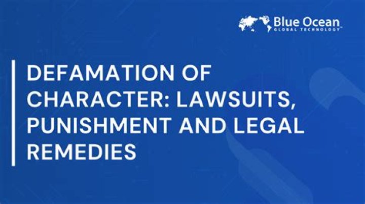 Can you sue for defamation of character in Texas?