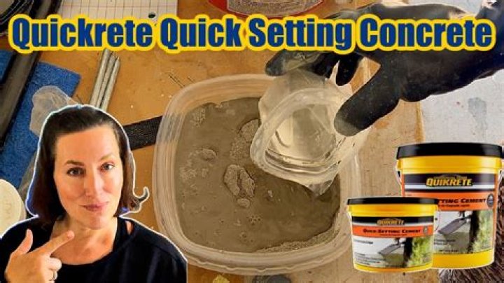 Can you use quick set concrete for a slab?