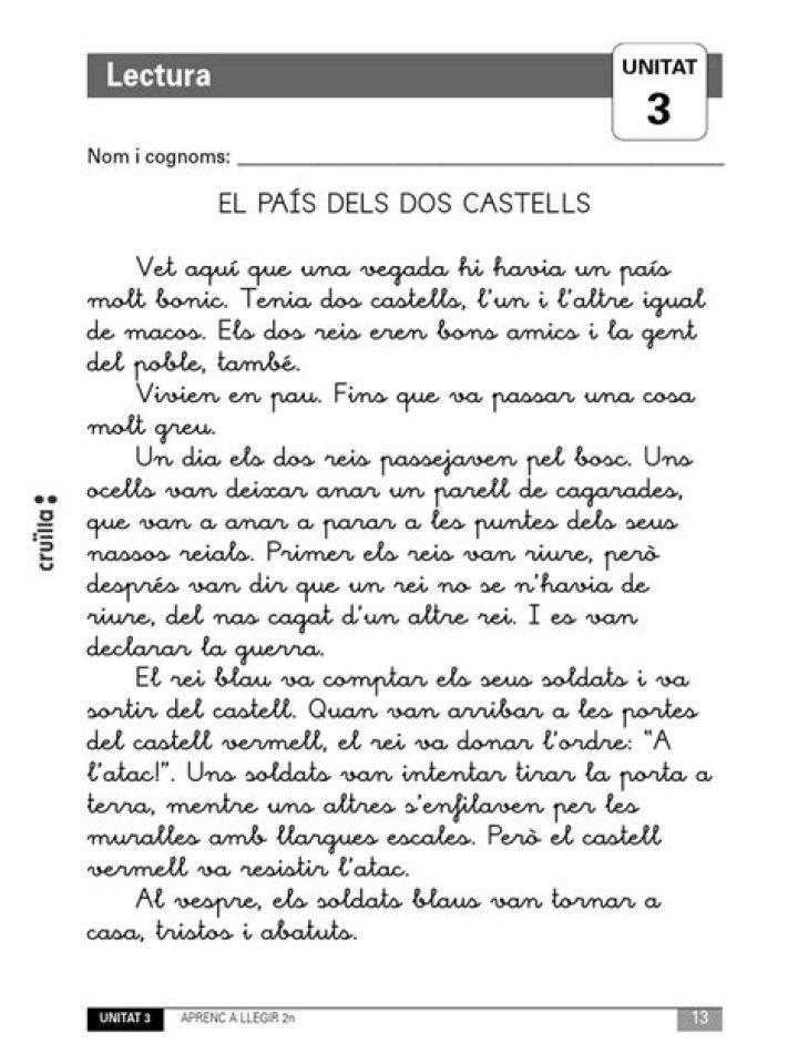 Como aprender la lectura en catalan?
