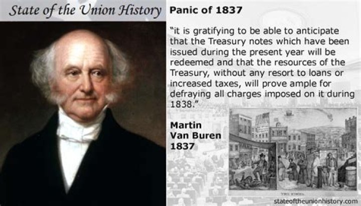 Did Van Buren handle the Panic of 1837 well?