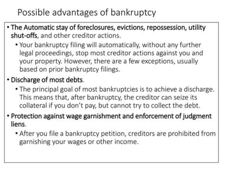 Does bankruptcy protect you from repossession?