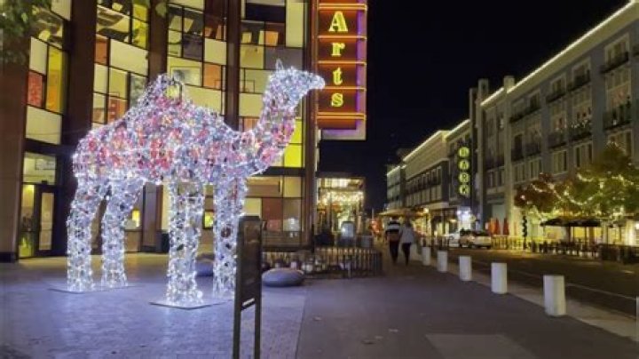 Does Santana Row have Christmas lights?