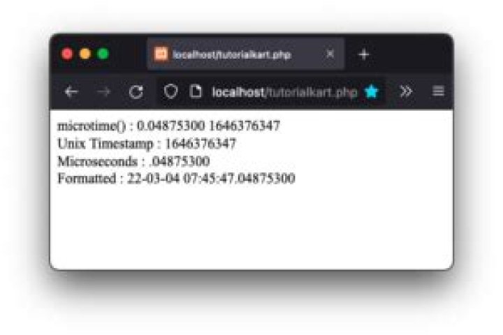 How can I get current timestamp in PHP?