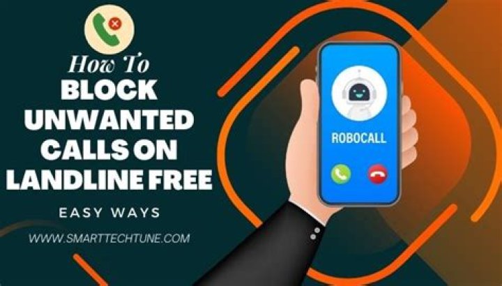 How do I block unwanted calls on my landline?