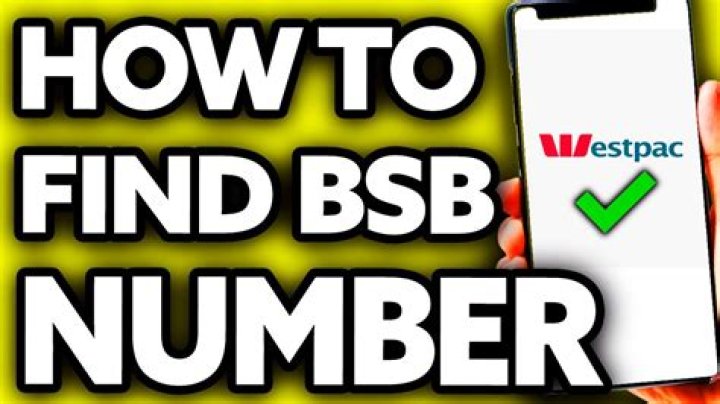 How do I find my Westpac BSB number?