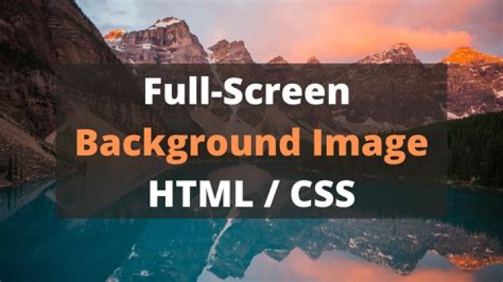 How do I make an image fit my screen in HTML?