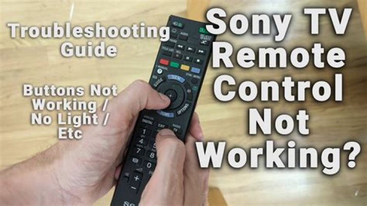 How do I reset my Sony TV remote?