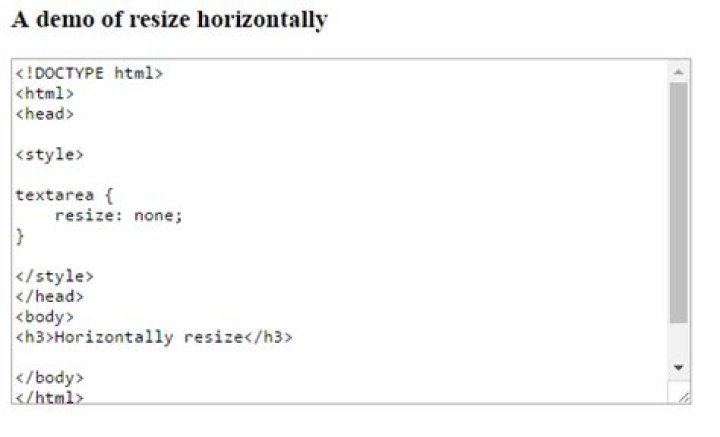 How do I resize textarea in HTML?