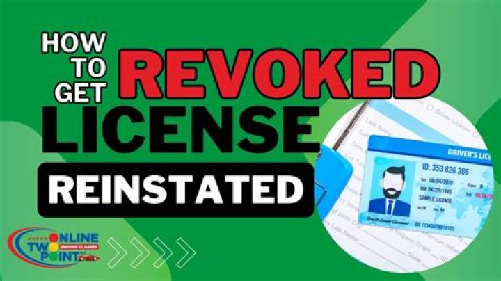 How do you clear a revoked license?