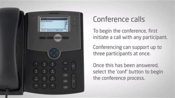 How do you do a conference call on a Cisco phone?
