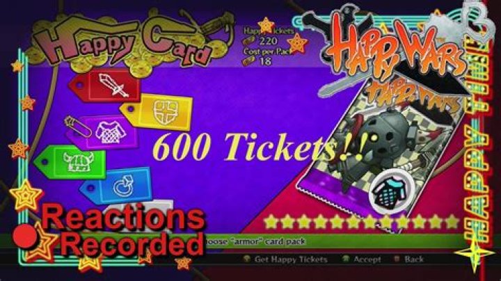 How do you get free Happy tickets in Happy Wars?