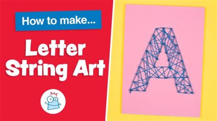 How do you make a simple string art?