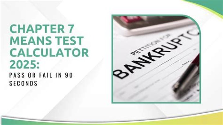 How do you pass Chapter 7 means test?