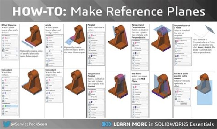 How do you reference a plane in Solidworks?