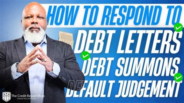 How do you respond to a debt summons?