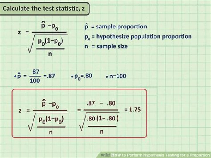 How do you test a hypothesis with one proportion?
