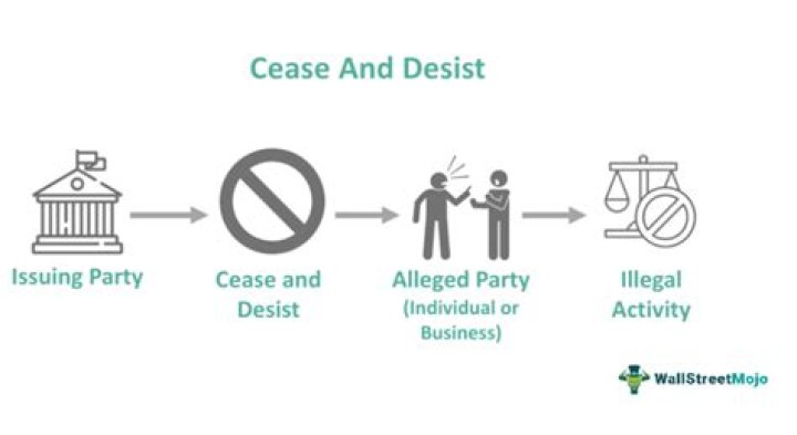 How do you use cease and desist in a sentence?