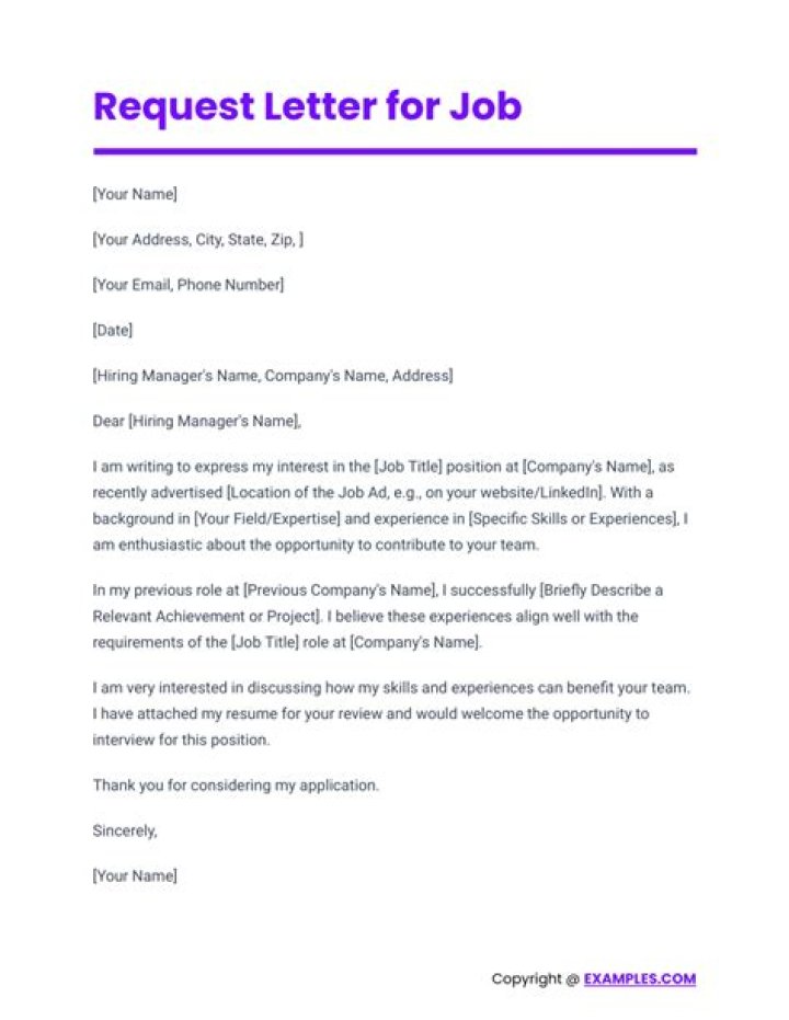 How do you write a formal request letter?