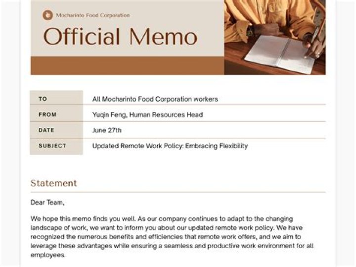 How is a memo addressed?
