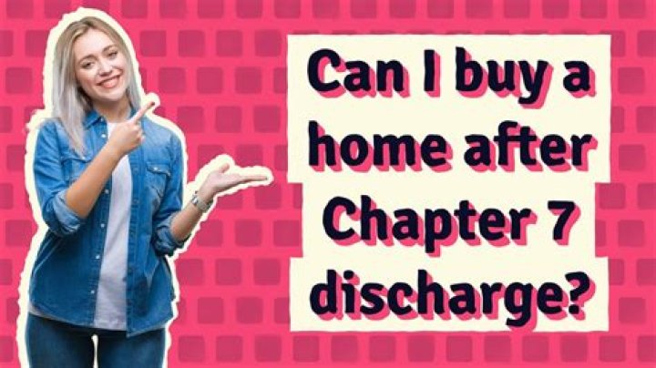 How long after Chapter 7 discharge can I buy a house?