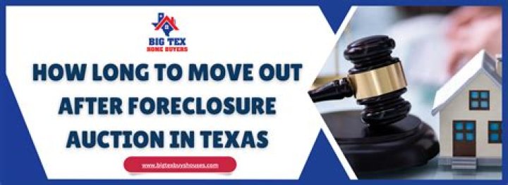How long do you have to move out after foreclosure in Texas?