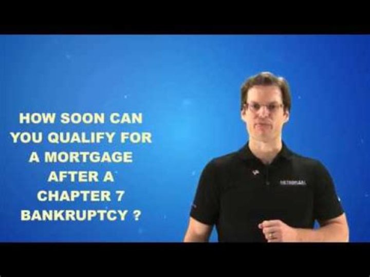 How soon can you apply for a mortgage after being discharged from Chapter 7?