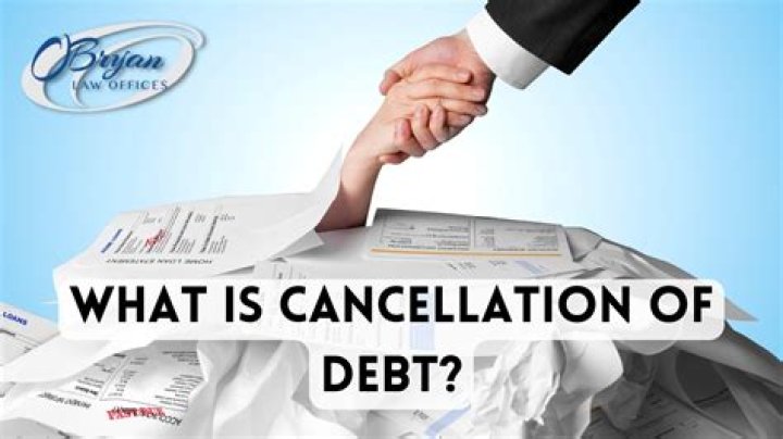 Is bankruptcy considered cancellation of debt?