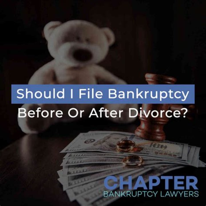 Should you file for bankruptcy before or after a divorce?