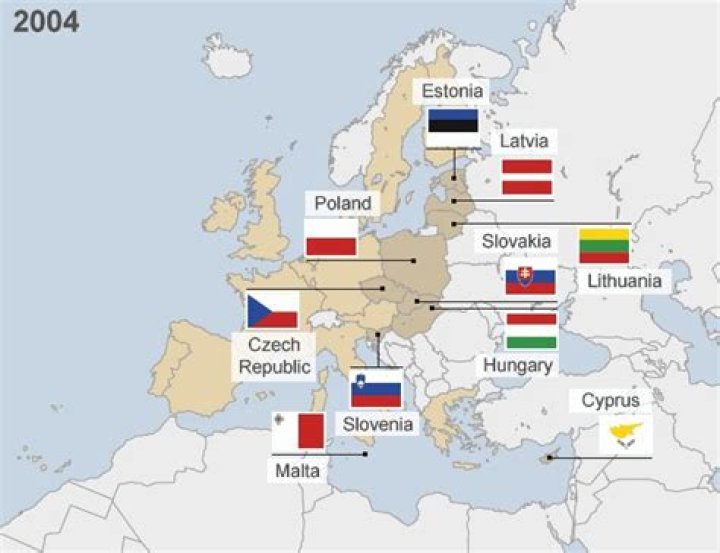 What 4 countries joined the EU 2004?