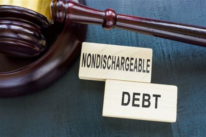 What are five non dischargeable debts?