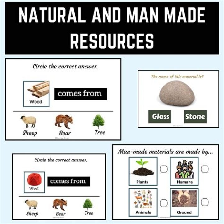 What are human made resources short answer?