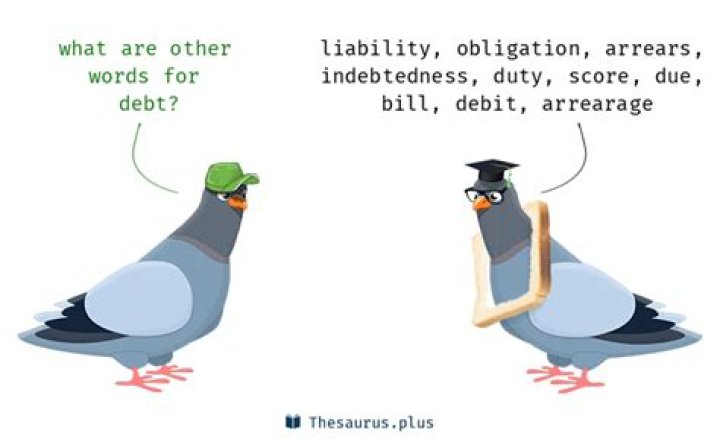 What are synonyms for debt?