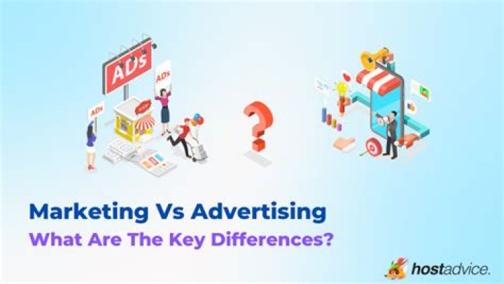 What are the similarities and differences between marketing advertising and sales?
