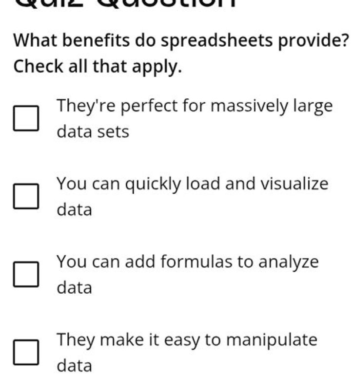 What benefits do spreadsheets provide?
