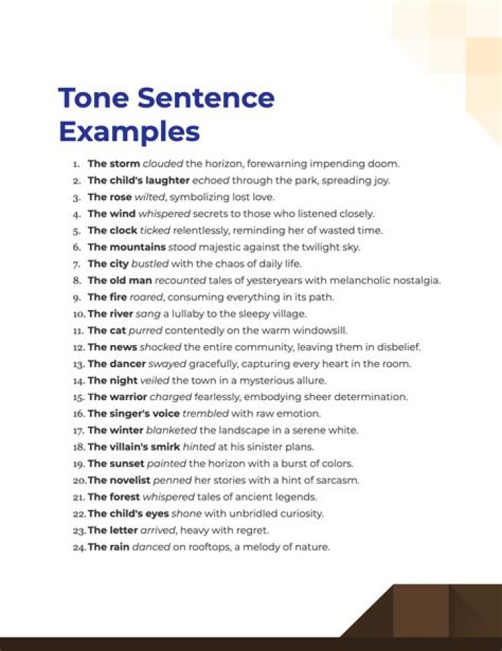 What best describes a tone?