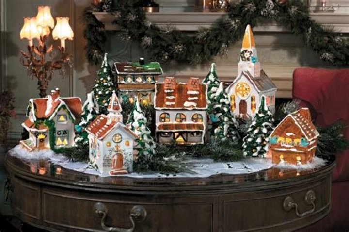 What brands make Christmas villages?