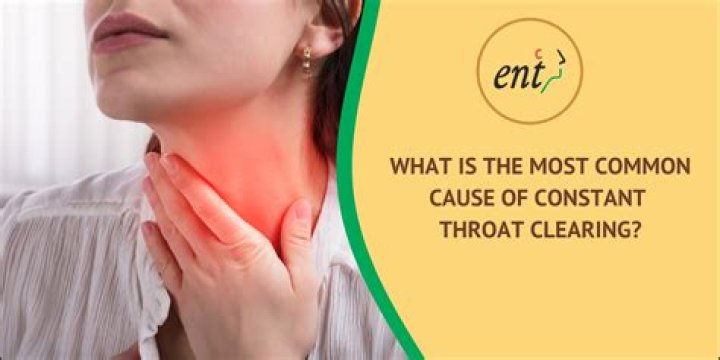 What can I take for constant throat clearing?