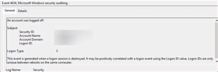 What causes Event ID 4634?