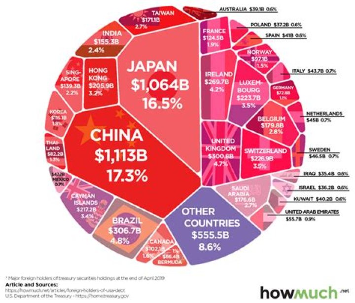 What country has the most debt in US dollars?