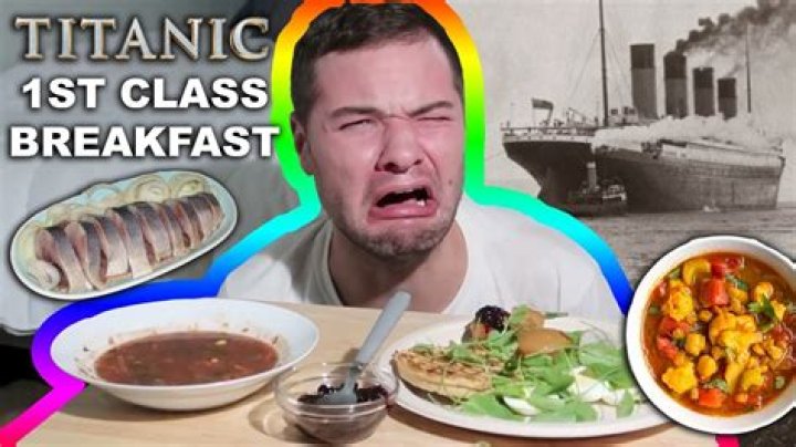 What did the first class eat on the Titanic?