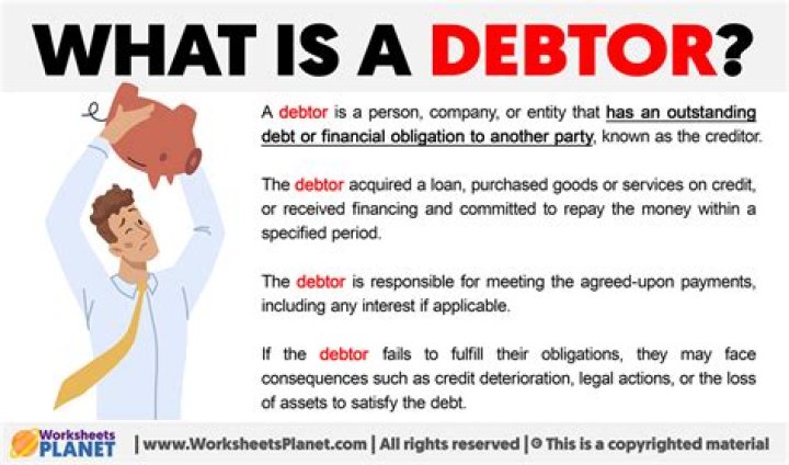 What do u mean by debtors?