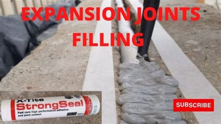 What do you use to fill expansion joints?