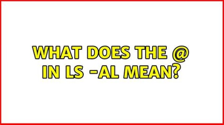 What does ls AL mean?