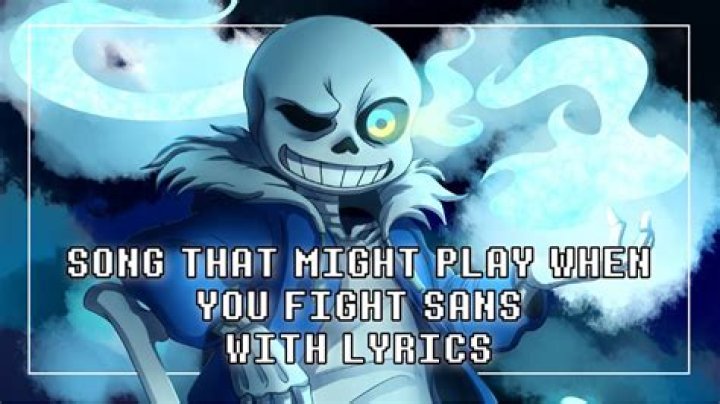 What does Sans say before you fight him?