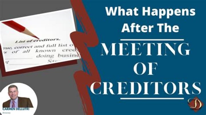 What happens after meeting of creditors?
