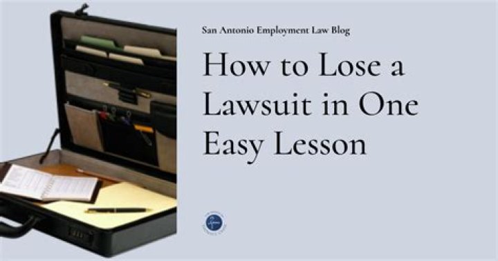 What happens if I lose a lawsuit?