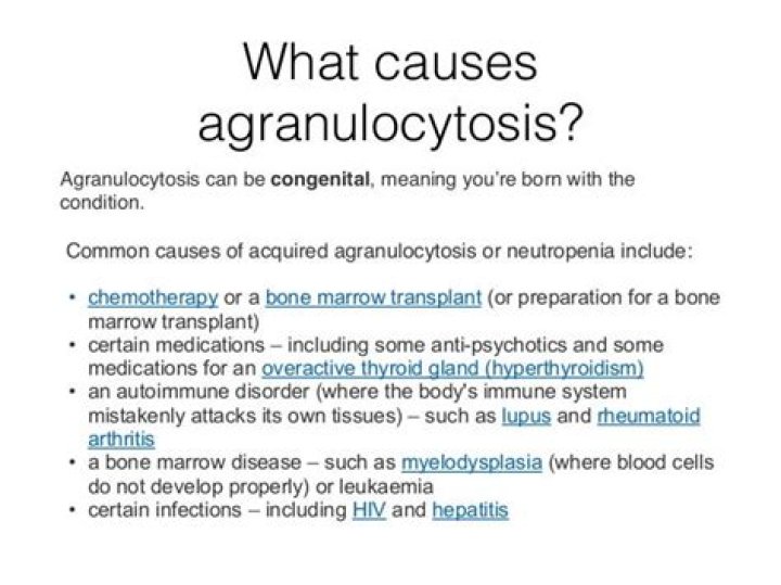 What happens in agranulocytosis?